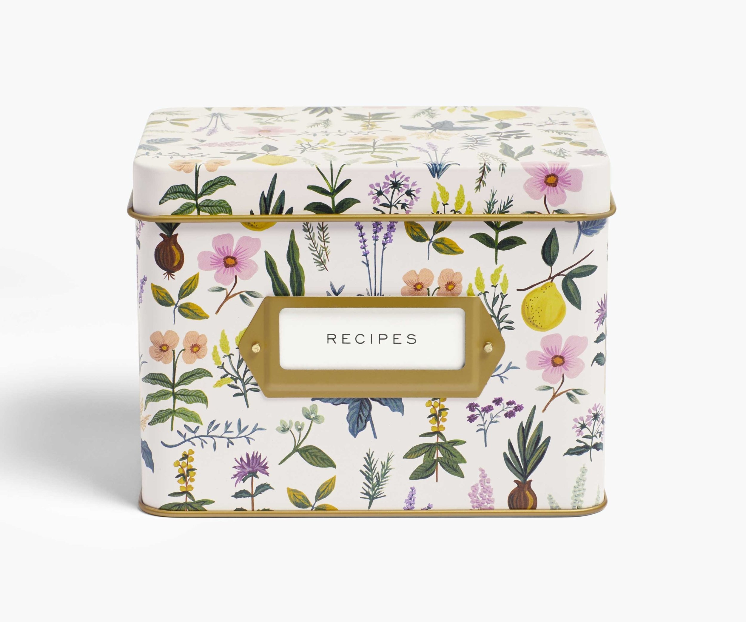 Tin recipe box deals